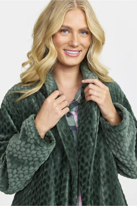 Damella - Velour Fleece Kåbe - Vamset Elegant - Forest