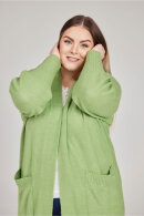No.1 by OX - Lang Strik Cardigan - Ballonærmer - Grøn