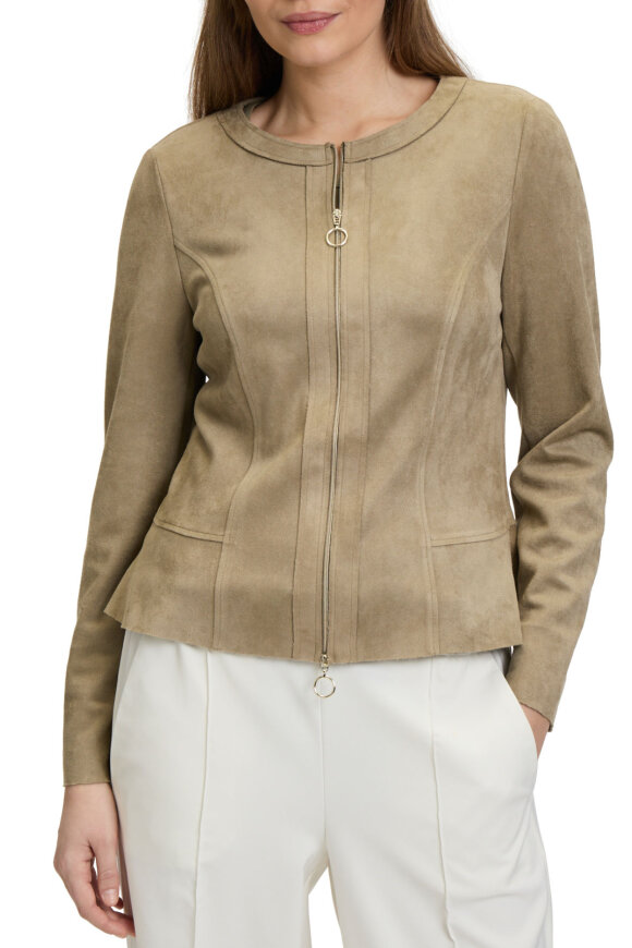 Betty Barclay - Blazer-Jakke - Alcantara - Grøn Soft Olive