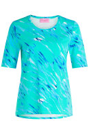 Betty Barclay - T-shirt - Stribet Print -Turkis Mint Blue
