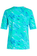 Betty Barclay - T-shirt - Stribet Print -Turkis Mint Blue