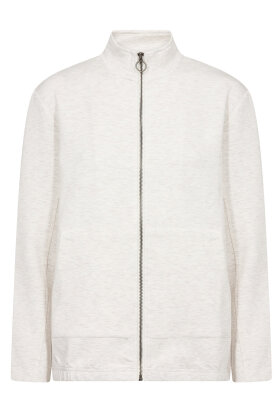 SoyaConcept - SC-Pierre 2 - Sweatshirt m Lynlås - Creme SoyaConcept - SC-Pierre 2 - Sweatshirt m Lynlås - Creme