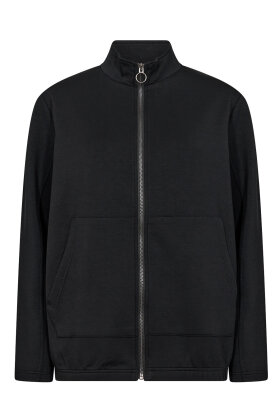 SoyaConcept - SC-Pierre 2 - Sweatshirt m Lynlås - Sort SoyaConcept - SC-Pierre 2 - Sweatshirt m Lynlås - Sort