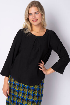 Elton - ET-Hope - Løs Casual Bluse - Sort