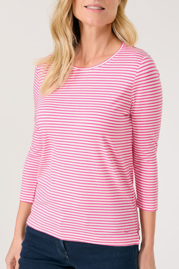 Gerry Weber - T-shirt Off White - Pink Stribe