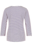 Gerry Weber - T-shirt Off White - Mørkeblå Stribe