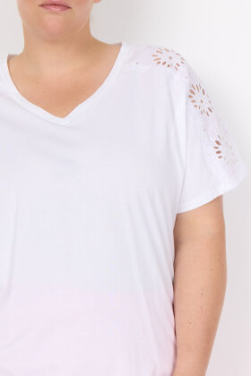 Wasabiconcept - WA-Marolon 1 T-shirt - Broderie Anglaise - Hvid