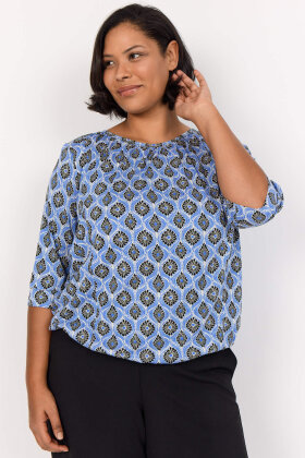 Wasabiconcept - WA-Viola 1 - Print Bluse - Blå