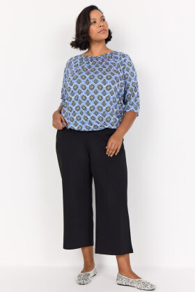 Wasabiconcept - WA-Viola 1 - Print Bluse - Blå