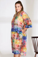 No.1 by OX - Multifarvet Chiffon Kjole - Multicolor