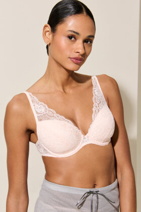 Marie Jo - Cyrile Padded Plunge Bra - Dyb Udskæring - Rosa