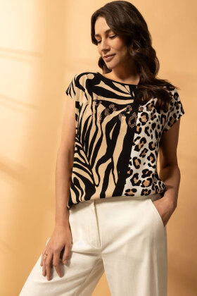 Betty Barclay - Dyreprint Bluse - Viskose - Leo