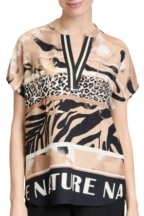 Betty Barclay - Bluse Nature - Dyreprint - Sort & Beige