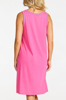 Damella - Ærmeløs Print Natkjole - Pink