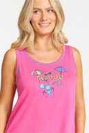 Damella - Ærmeløs Print Natkjole - Pink