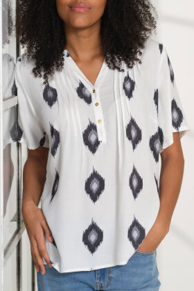 Prepair - Belinda Print Bluse - Off White