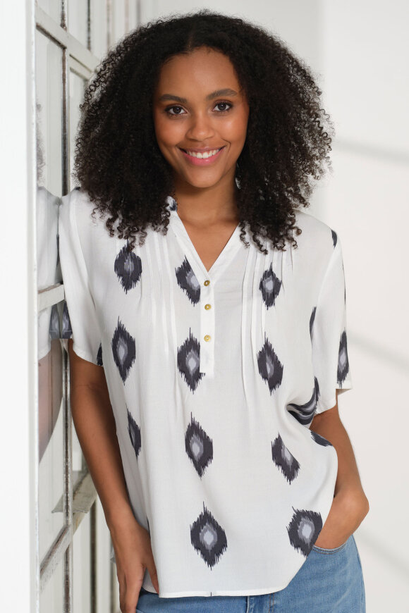 Prepair - Belinda Print Bluse - Off White