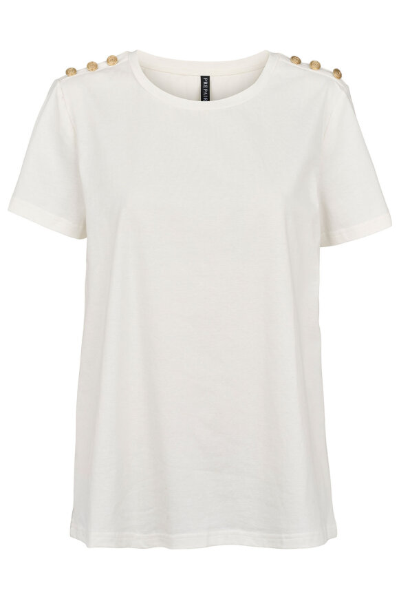 Prepair - Mia T-shirt - Skulder Knapper - Off White