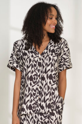 Prepair - Kelly Blouse - Casual Løs Sommerskjorte - Off White