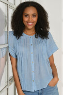 Prepair - Dahlia Blouse - Loose Fit Skjorte - Blå