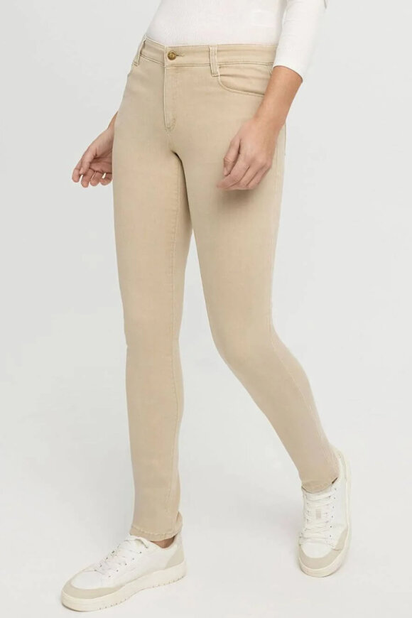 Wonderjeans - Classic Jeans - Regular Mid Waist & Straight Leg - Beige