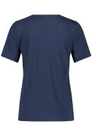 Gerry Weber - T-shirt - Viskose & Hør - Mørkeblå