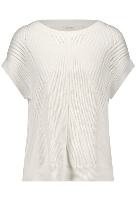 Gerry Weber - Jumper - Mønstret Strikbluse - Off White