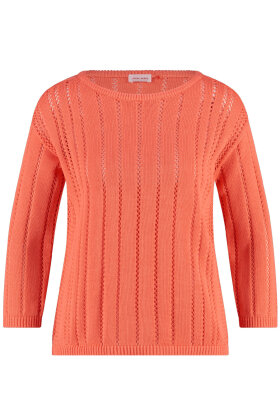 Gerry Weber - Jumper - Mønstret Strikbluse - Orange