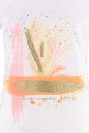 Gerry Weber - T-shirt - Sødt Print - Hvid