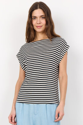 SoyaConcept - SC-Ricci 3 - Stribet T-shirt - Sort