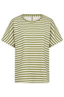 SoyaConcept - SC-Barni 31 - Stribet T-shirt - Sweatkvalitet - Grøn