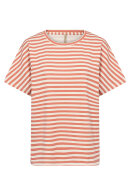 SoyaConcept - SC-Barni 31 - Stribet T-shirt - Sweatkvalitet - Orange
