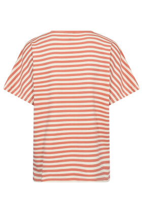 SoyaConcept - SC-Barni 31 - Stribet T-shirt - Sweatkvalitet - Orange