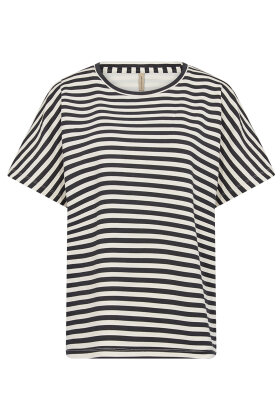 SoyaConcept - SC-Barni 31 - Stribet T-shirt - Sweatkvalitet - Sort SoyaConcept - SC-Barni 31 - Stribet T-shirt - Sweatkvalitet - Sort