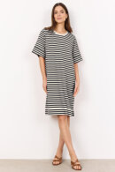SoyaConcept - SC-Barni 34 - Stribet Kjole - Sweatkvalitet - Sort