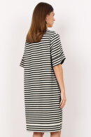 SoyaConcept - SC-Barni 34 - Stribet Kjole - Sweatkvalitet - Sort