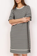 SoyaConcept - SC-Barni 34 - Stribet Kjole - Sweatkvalitet - Sort