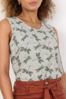 SoyaConcept - SC-Galina 57 - Print Sommer Top - Grøn