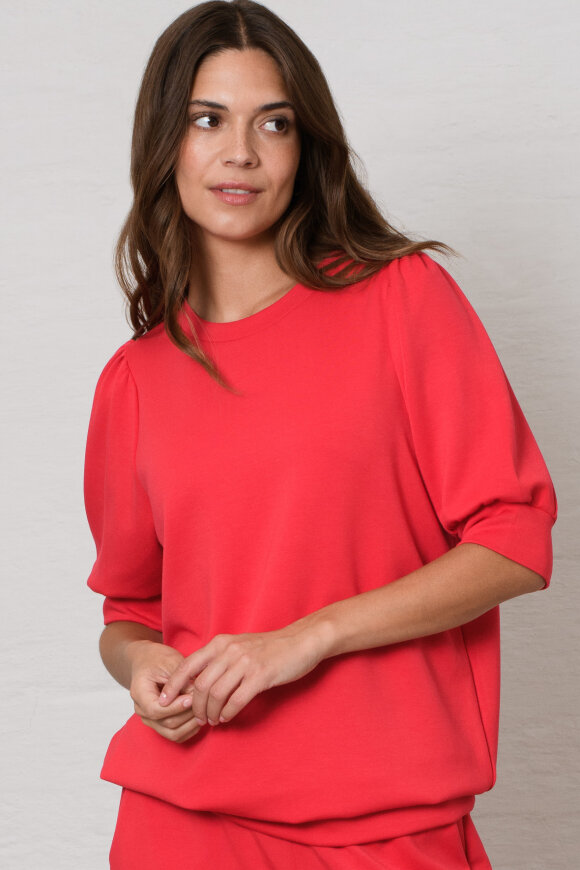SoyaConcept - SC-BANU 83 - Bluse Sweatkvalitet - Rød