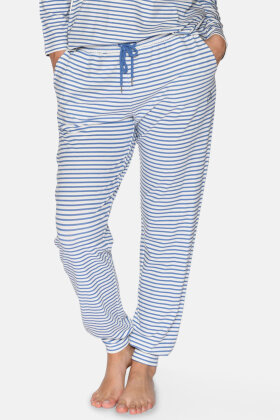CCDK - Betty Pants - Lange Pyjamas Sweatpants - Blå Stribe