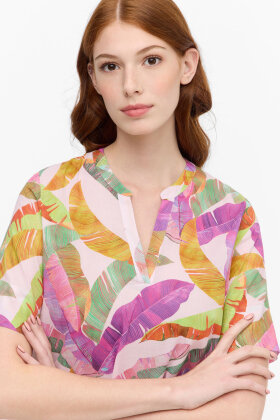 Eterna - Skjortebluse - Blomstret Print - Lilla & Rosa