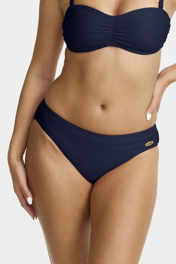 Damella - Birgitte Bikini Brief - Jacquard - Blå