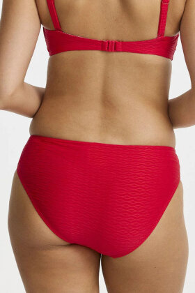 Damella - Brigitte Bikini Brief - Jacquard - Rød