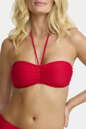 Damella - Olivia Bikinitop - Jacquard - Rød