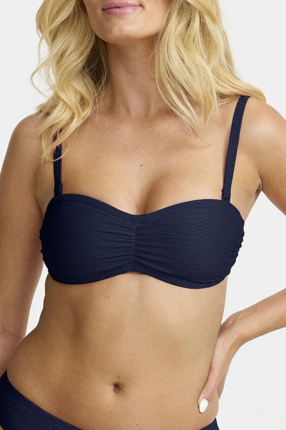 Damella - Olivia Bikinitop - Jacquard - Blå