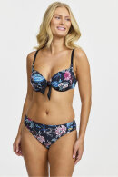 Damella - Marilyn Bikinitop - Blomstret Print - Sort