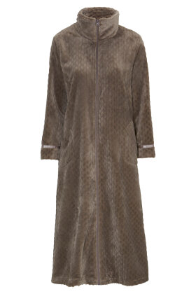 Damella - Lynlås Fleece Kåbe - Mørk Sand