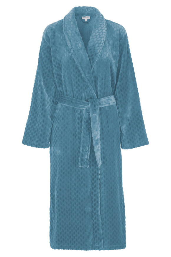 Damella - Velour Fleece Kåbe - Vamset Elegant - Blå