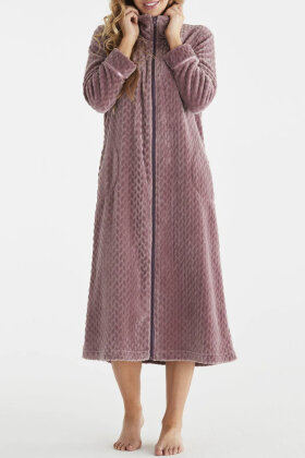 Damella - Lynlås Fleece Kåbe - Mørk Sand