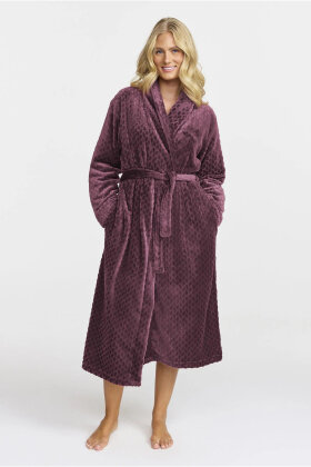 Damella - Velour Fleece Kåbe - Vamset Elegant - Blå